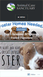 Mobile Screenshot of animalcaresanctuary.wordpress.com