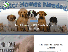 Tablet Screenshot of animalcaresanctuary.wordpress.com