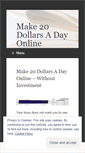 Mobile Screenshot of make20dollarsadayonline.wordpress.com