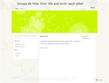 Tablet Screenshot of groupadevida.wordpress.com
