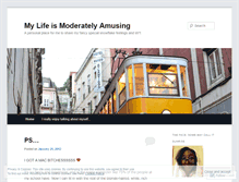 Tablet Screenshot of mylifeismoderatelyamusing.wordpress.com
