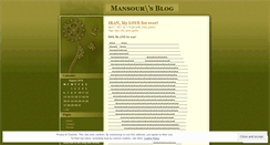 Desktop Screenshot of mansourblog.wordpress.com