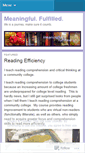 Mobile Screenshot of meaningfulfilled.wordpress.com