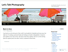 Tablet Screenshot of letstalkphotography.wordpress.com