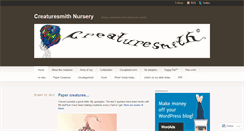 Desktop Screenshot of creaturesmith.wordpress.com