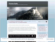 Tablet Screenshot of ficcionesreales.wordpress.com