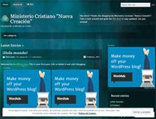 Tablet Screenshot of nuevacreacionsv.wordpress.com