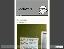 Tablet Screenshot of geekwars.wordpress.com