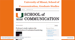 Desktop Screenshot of miamicommunication.wordpress.com