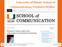 Tablet Screenshot of miamicommunication.wordpress.com