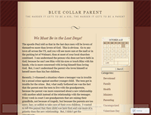 Tablet Screenshot of bluecollarparent.wordpress.com