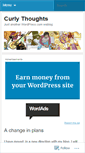 Mobile Screenshot of curlythoughts.wordpress.com