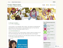 Tablet Screenshot of curlythoughts.wordpress.com