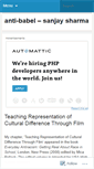 Mobile Screenshot of antibabel.wordpress.com