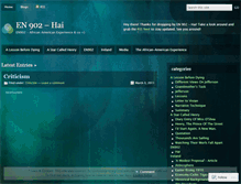 Tablet Screenshot of haingu.wordpress.com