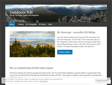 Tablet Screenshot of outdoorsnh.wordpress.com