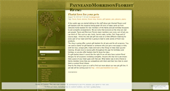 Desktop Screenshot of payneandmorrisonflorist.wordpress.com