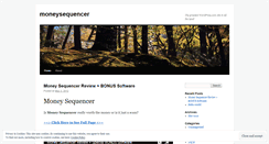 Desktop Screenshot of moneysequencer.wordpress.com