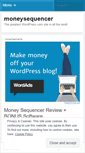 Mobile Screenshot of moneysequencer.wordpress.com