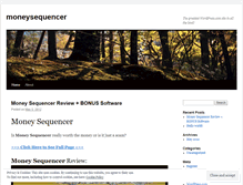 Tablet Screenshot of moneysequencer.wordpress.com