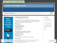 Tablet Screenshot of lesconciergessunblog.wordpress.com