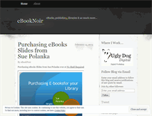 Tablet Screenshot of ebooknoir.wordpress.com