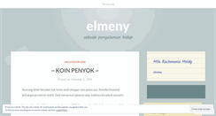 Desktop Screenshot of elmeny.wordpress.com