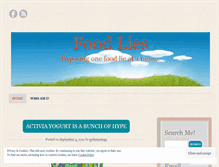 Tablet Screenshot of foodlies.wordpress.com