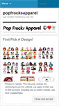 Mobile Screenshot of popfrocksapparel.wordpress.com