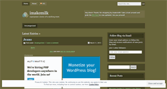 Desktop Screenshot of imakemilk.wordpress.com