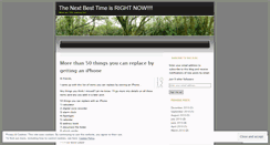 Desktop Screenshot of nextbesttime.wordpress.com