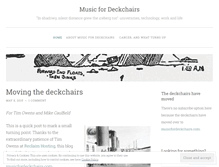 Tablet Screenshot of musicfordeckchairs.wordpress.com