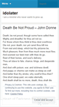Mobile Screenshot of idolater.wordpress.com