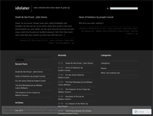 Tablet Screenshot of idolater.wordpress.com