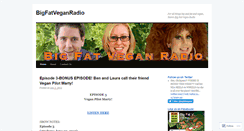 Desktop Screenshot of bigfatveganradio.wordpress.com