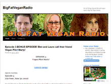 Tablet Screenshot of bigfatveganradio.wordpress.com