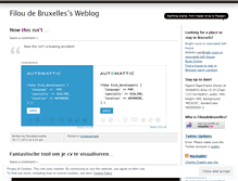 Tablet Screenshot of filoudebruxelles.wordpress.com