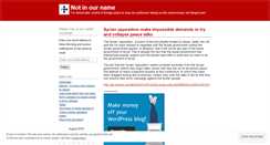 Desktop Screenshot of notinourname.wordpress.com