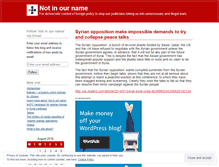 Tablet Screenshot of notinourname.wordpress.com