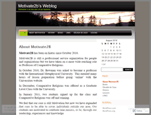 Tablet Screenshot of motivate2b.wordpress.com