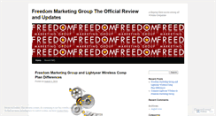 Desktop Screenshot of freedommarketinggroup.wordpress.com