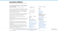 Desktop Screenshot of lavoratorelettrico.wordpress.com