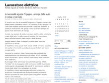 Tablet Screenshot of lavoratorelettrico.wordpress.com
