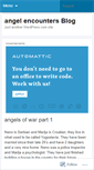 Mobile Screenshot of angelencounters.wordpress.com
