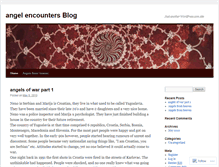 Tablet Screenshot of angelencounters.wordpress.com