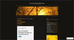 Desktop Screenshot of barefeetandnightgowns.wordpress.com