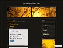 Tablet Screenshot of barefeetandnightgowns.wordpress.com