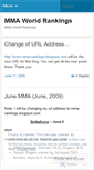 Mobile Screenshot of mmaworldrankings.wordpress.com