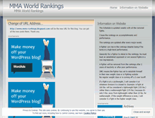 Tablet Screenshot of mmaworldrankings.wordpress.com