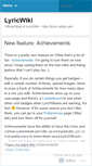 Mobile Screenshot of lyricwiki.wordpress.com